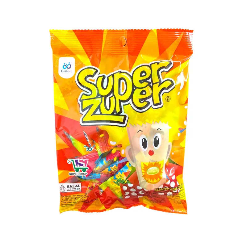 Super Zuper Sour Candy Isi 40 Pcs | Permen Asam Aneka Rasa 3