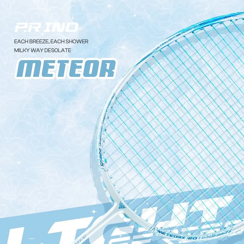 LIMITED PROMOTE FREE GRIP & TAS ｜CONTROL BALANCE Raket Badminton METEOR X20 | HUNDRED Carbon Fiber Original | Free Grip & Tas (Purui/PR) 2