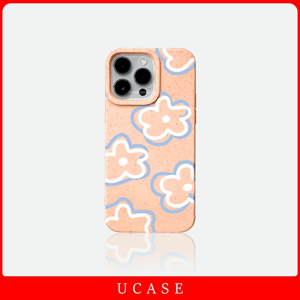 UCASE Case iPhone 11 13 12 14 15 16 17 Pro MAX 7 8 6 6S Plus XR XS MAX 7Plus 8Plus SE Case iPhone Casing Silikon Wheat Phone Case