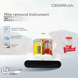 【COD】Deerma CM980 13Kpa Anti-dust Mites Double Dust Cup UV Vacuum Cleaner Visual Mite Removal Instrument