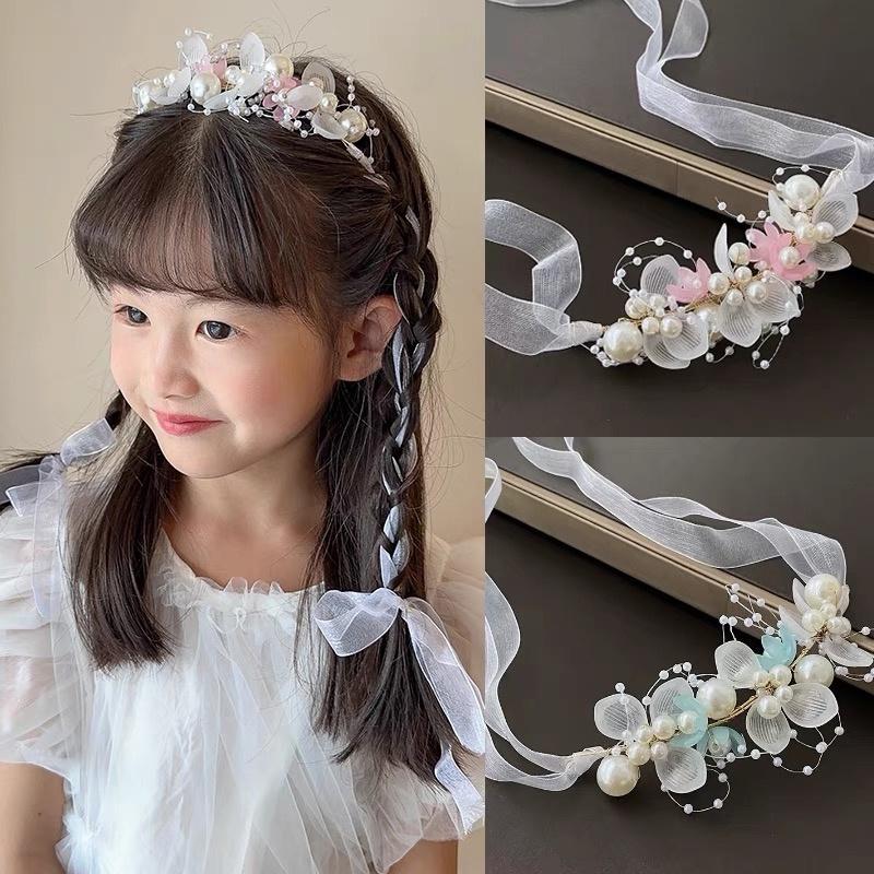 Product Introduction of Ikat kepala perkahwinan bunga untuk wanita, tiara bunga pesona untuk pesta, kalungan Brid, mahkota puteri, hiasan kepala mahkota untuk kanak-kanak perempuan, aksesori rambut Krismas dan Tahun Baru, hadiah Krismas 8