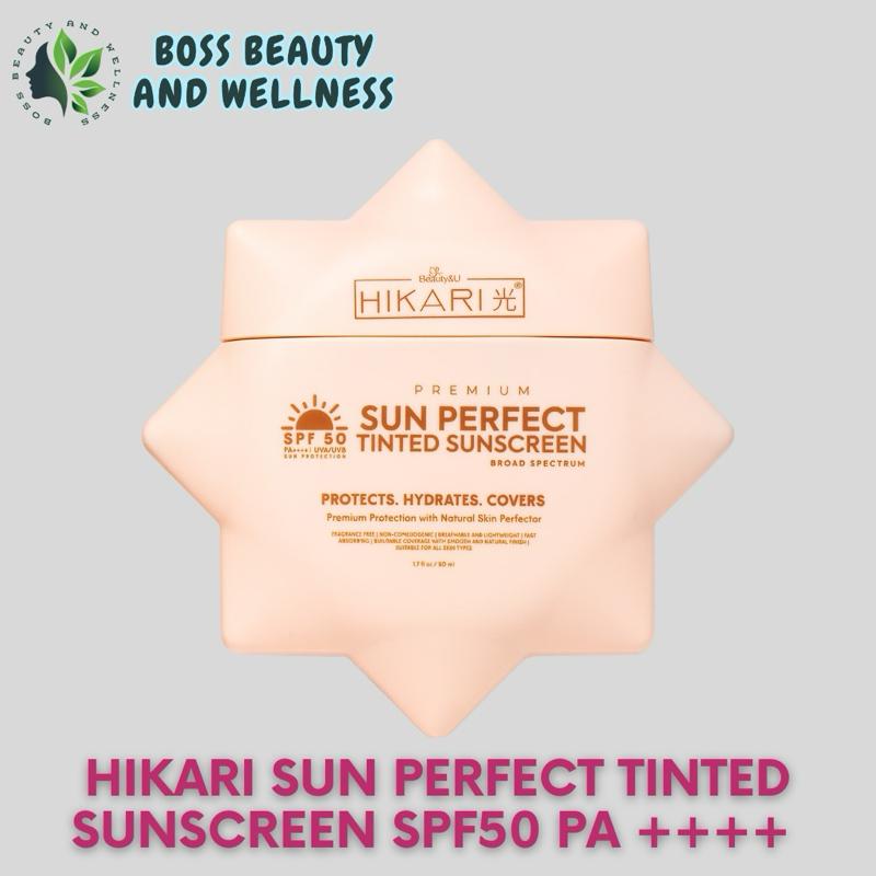 HIKARI TINTED SUNSCREEN SPF50 -LIGHT WEIGH,NON GEASY AND EAS - TikTok ...