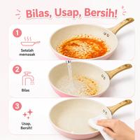 Gambar [EXCLUSIVE  CELYHOME] RIVER LIGHT - Wajan Teflon Anti Lengket 22CM SERBAGUNA BEBAS PFOA - Kitchenware dari RIVER LIGHT Kab. Tangerang 5 Tokopedia
