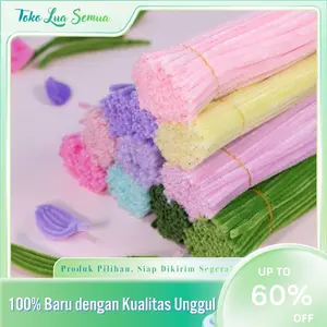 Pipe Cleaner Kawat Bulu 30cm 100 Pcs Mainan Anak Craft DIY Kerajinan Tangan Warna Cerah Premium Mudah Digunakan Hadiah Sempurna untuk Proyek DIY dan Kerajinan Tangan
