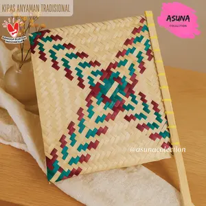 Kipas Anyaman Tradisional Kipas Anyaman Bambu Kipas Hihid Sate Tradisional
