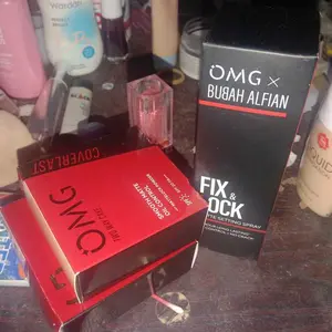 OMG OH MY GLAM Flawless All Day : Cushion, Two Way Cake & Setting Spray  - Tahan Lama & Bebas Crack Seharian