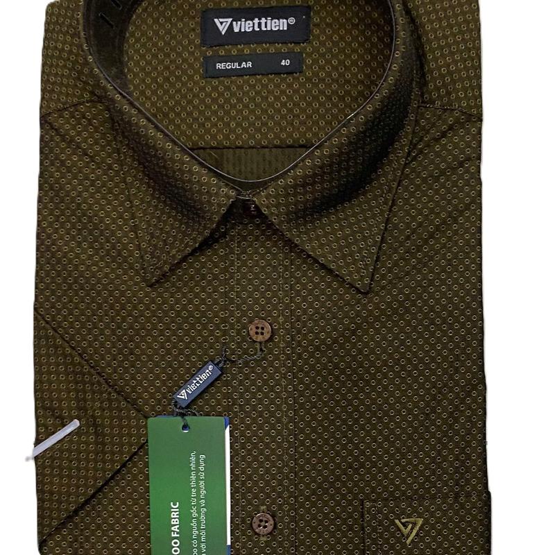 Áo sơ mi tay ngắn lai bầu form Regular 0788 Việt Tiến Menswear Nam 2