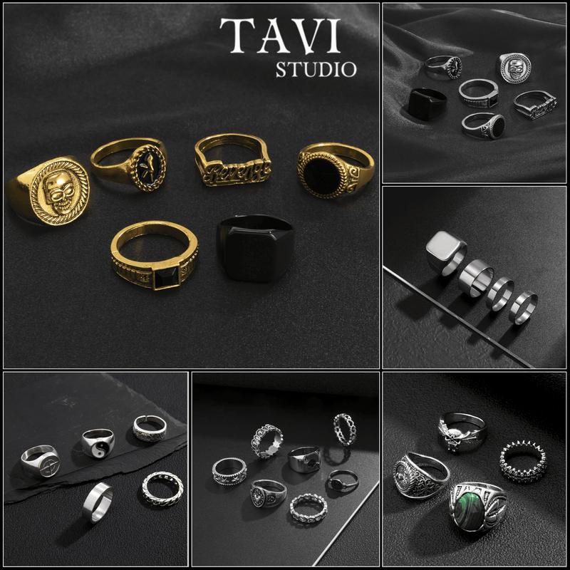 Mua là mê chê thì hoàn về Set Nhẫn Nam Nữ Unisex - Bộ Nhẫn Titan Không Gỉ Màu Bạc Nhiều Mẫu Lựa Chọn Cực Basic Độc Đáo Phong Cách Basic - Phụ Kiện Thời Trang TAVI