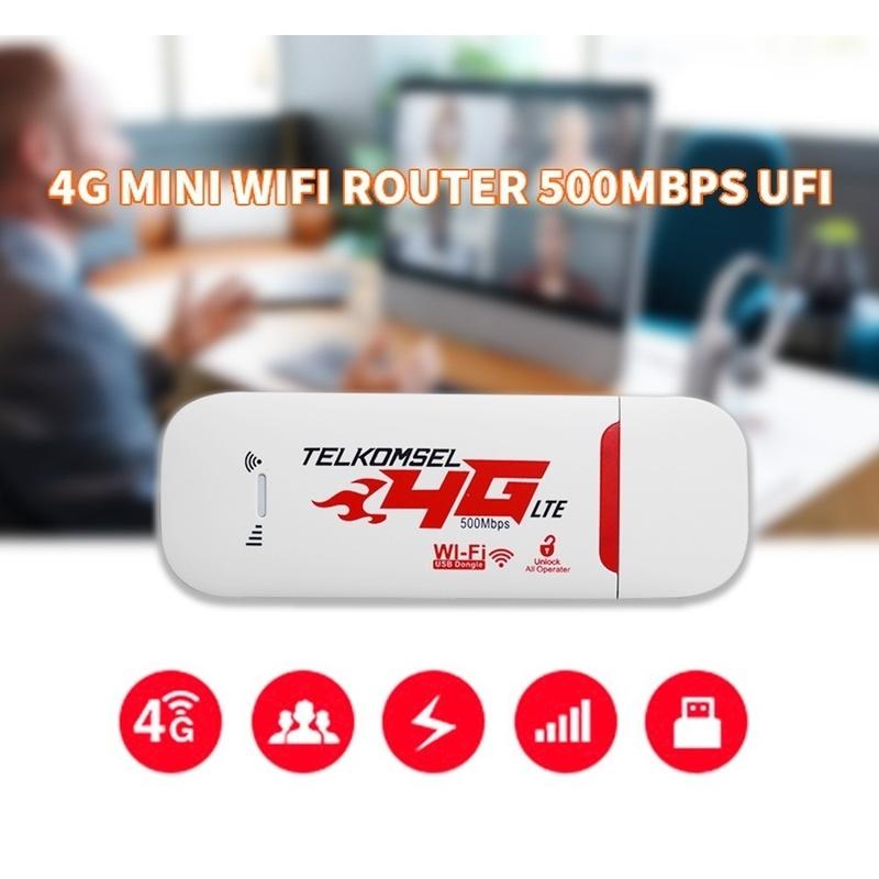 Modem 4G LTE, JAPOO, WiFi, Usb Pocket Wifi Modem, Bộ mở rộng tín hiệu mạng, Bộ định tuyến không dây, Wifi Extender, Tốc độ 500Mbps 3