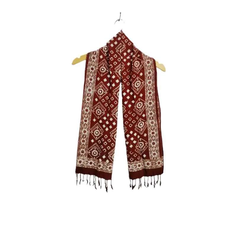 SYAL BATIK CAP PREMIUM RUMBAI-SCARF LEHER 4