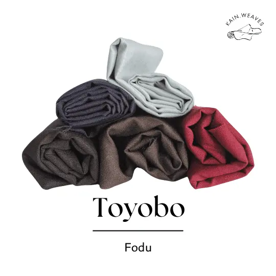 Kain TOYOBO FODU Impor Bahan Gamis 0.5 Meter Kain Arahan Berkualitas Grade A