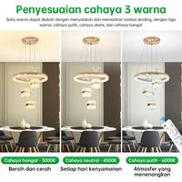 Gambar GOGEOUS Lampu Gantung Minimalis Kristal 3 Warna Mewah 40cm Diameter AC90V~260V LED 60W Remote Control Garansi 10 Tahun COD 12H Pengiriman SNI Kamar Putih Akrilik - B2-6+Remote dari GOGEOUS Lampu Shop.ID Kab. Tangerang 3 Tokopedia