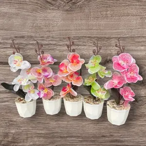 5 PAKET BUNGA ANGGREK HIAS ARTIFICIAL Plastik