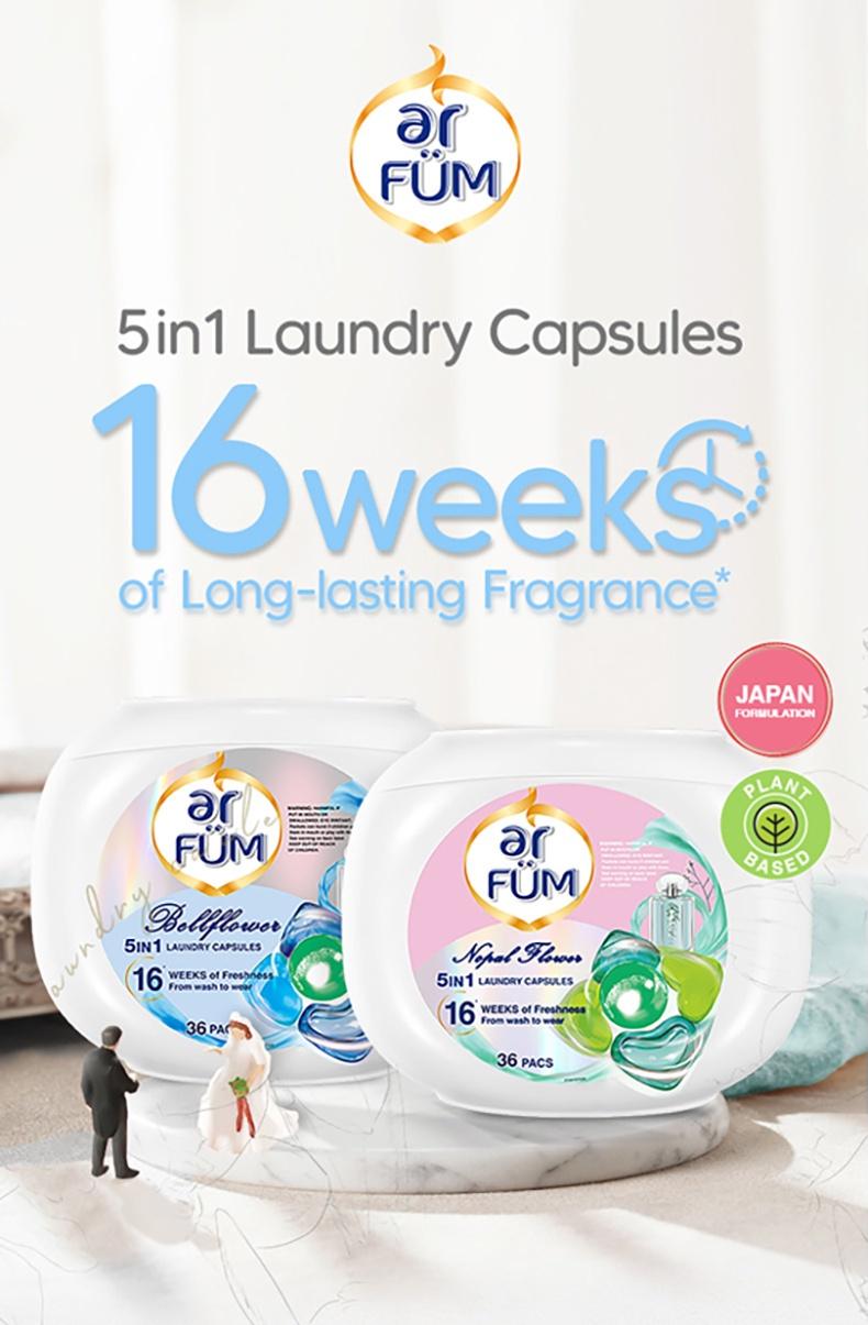 Product Introduction of ar Fum 5in1 Laundry Capsules - 42pcs x 3 Boxes 19