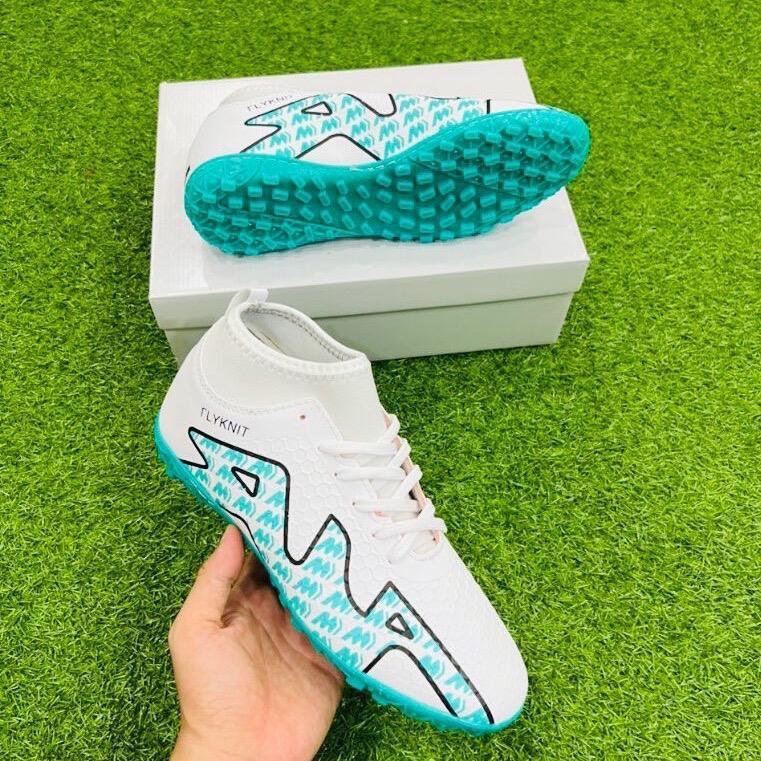  Giày đá banh CAO CỔ giày đá bóng ĐẾ CAO SU giày bóng đá thể thao nam nữ đã khâu đế đủ size trẻ e đến người lớn 