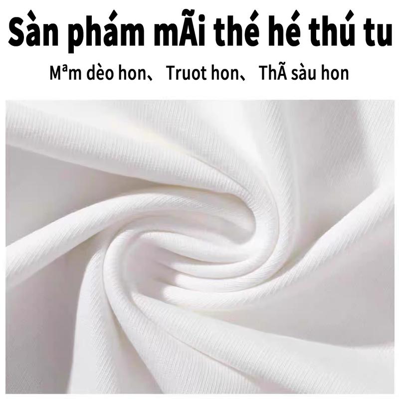 A1255 Áo thun nam tay ngắn mới 2025 chất liệu vải lụa sữa cao cấp 100-200 catties in họa tiết khăn quàng cổ cá tính hip-hop Hàn Quốc phù hợp với mọi phong cách 4