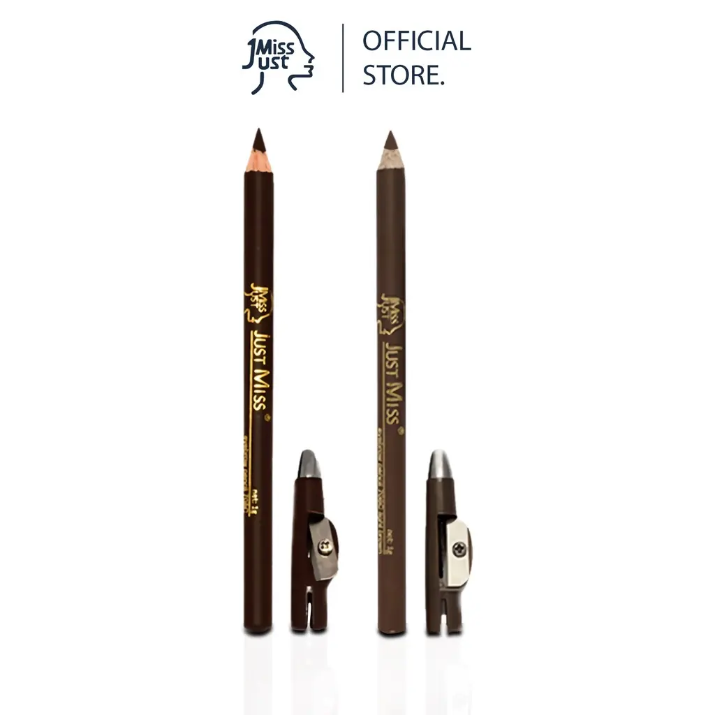 Just Miss Pensil Alis Dengan Serutan BPOM 1 g Eyebrow Pencil Pigmented Kosmetik Perona Alis JUS-708C