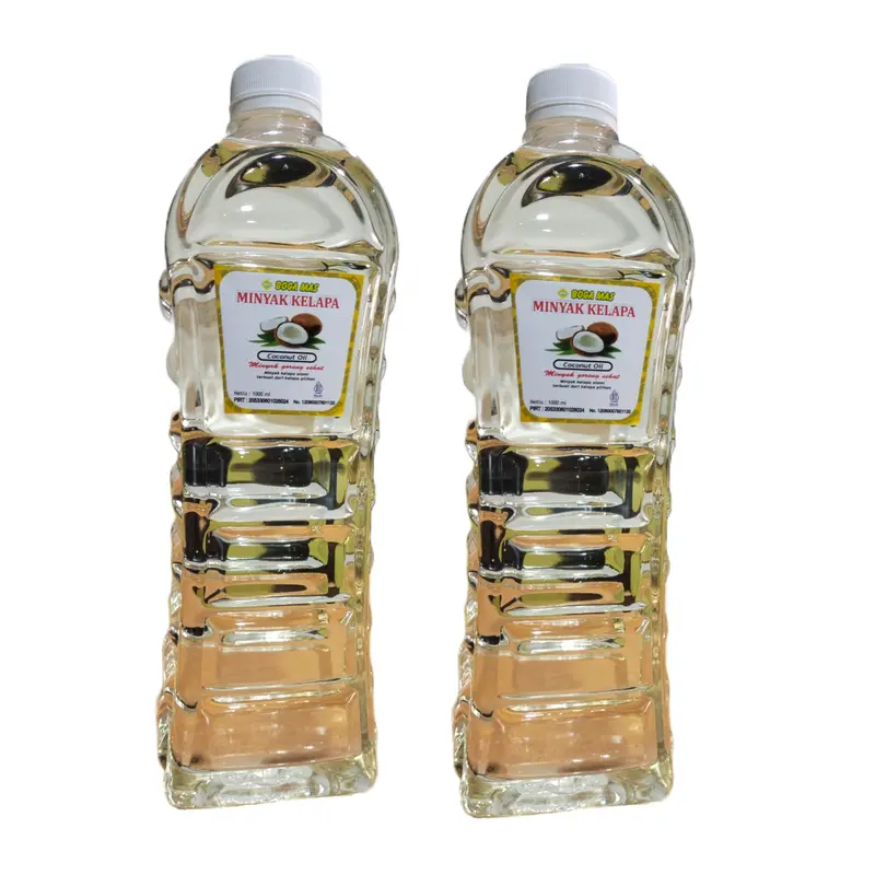 Paket Hemat Isi 2 Botol Minyak Goreng Kelapa Sehat 1 Liter Per Botol [2 LITER (2000ML)] Coconut Coocking Oil (Minyak Goreng Kelapa 2 L) 1