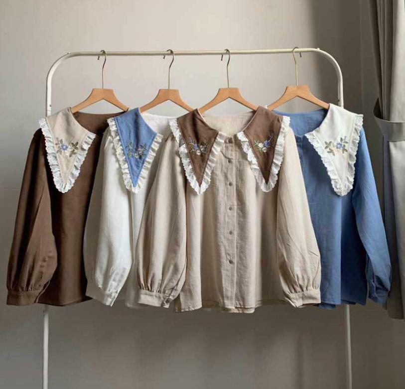 Atasan wanita viral//atasan brosur import//blouse wanita kekinian//atasan kemeja linen