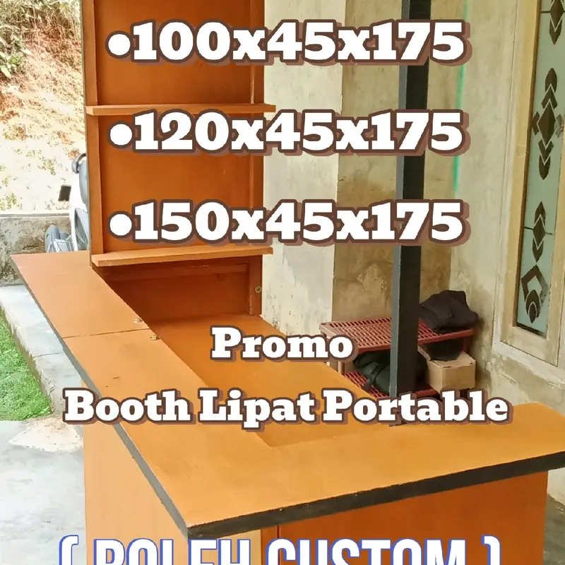 booth lipat portable/Booth kayu/Booth jualan 0
