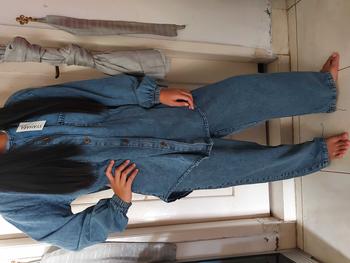 Product Review of Setcel - A03 SYEHAL COLLECTION- Oneset / Setcel Kemeja Wanita Full Jeans - Setelan Pakaian Wanita Denim Baju Panjang from i**a 0