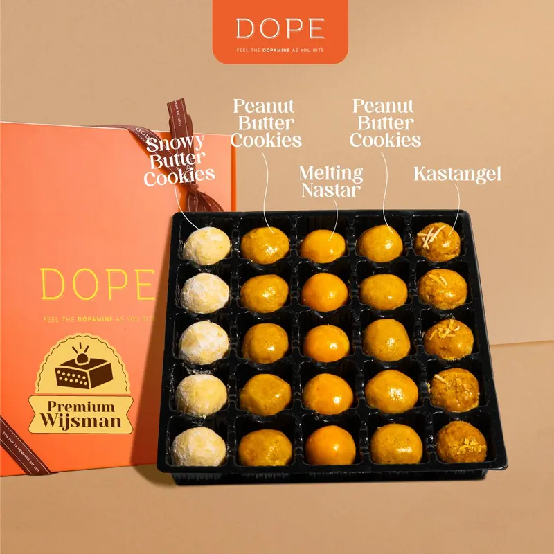 DOPE Mix Varian Melting Nastar / Kue Kacang Gurih / Putri Salju / Kastengel Keju / Kue Kering Wijsman Premium Camilan 1