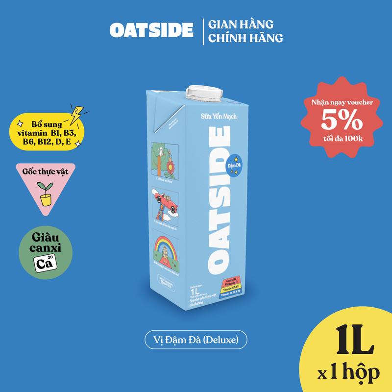  Sữa yến mạch OATSIDE vị Đậm Đà Deluxe 1L - Không lactose Thơm ngon sánh mịn 