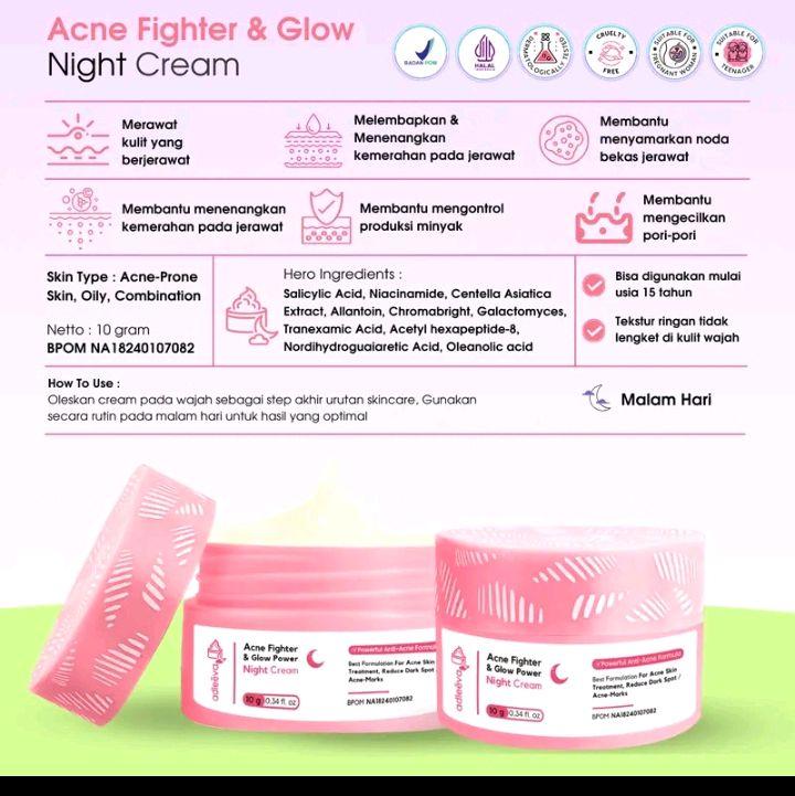 [ADLEEVA Minva] - (Paket  Pemula ISI 4) WHITENING Glow Booster / ACNE Bright Series Basic - Mencerahkan bantu samarkan flek hitam, Paket perawatan kulit berjerawat dan bekas jerawat secara maksimal BPOM HALAL 3