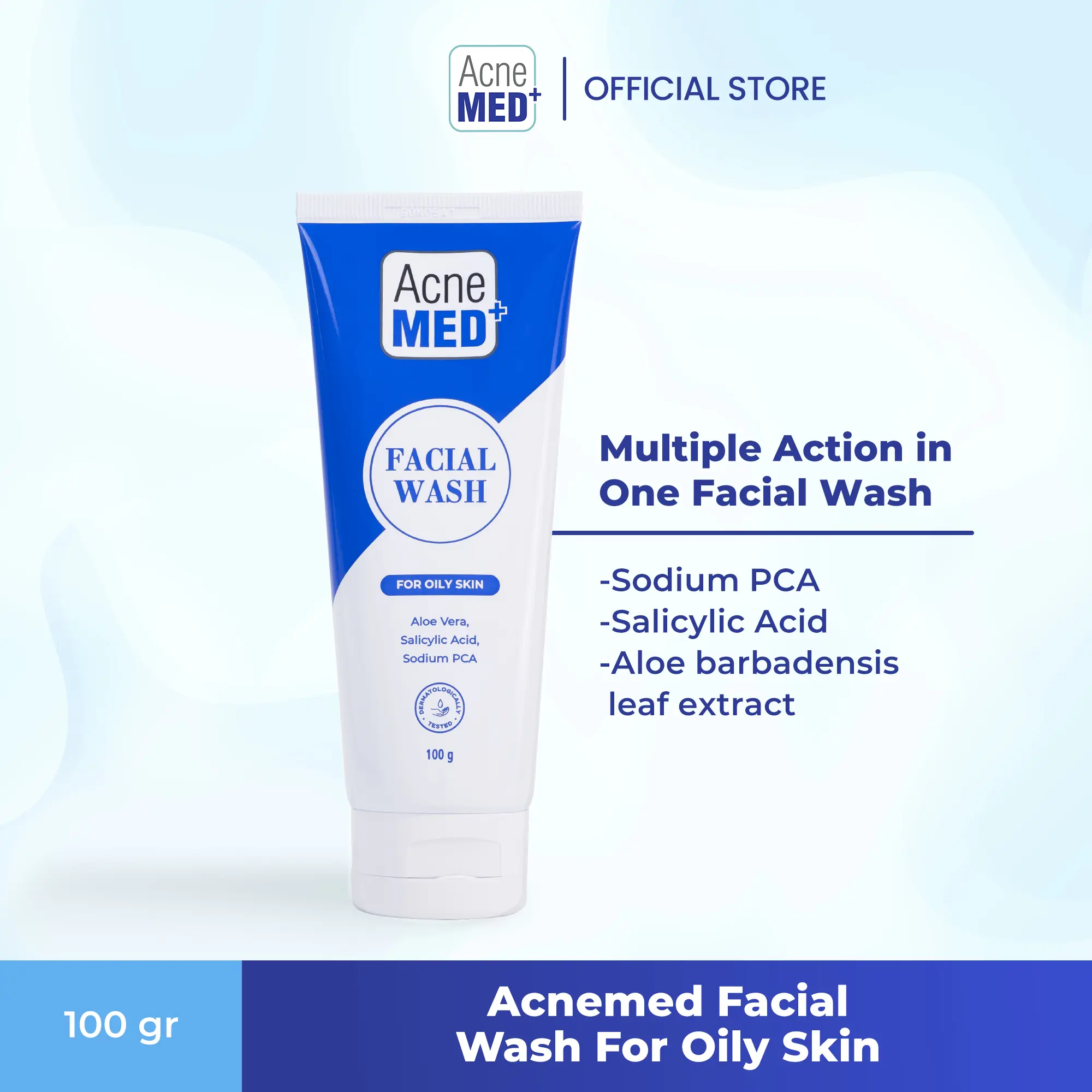 Acnemed Facial Wash For Oily Skin - Cleanser Membersihkan Kulit k Muka Berminyak
