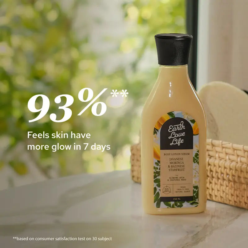 EARTH LOVE LIFE Javanese Moringa & Balinese Starfruit Body Lotion 250 ml  BODY SERUM | LOTION WANGI | LOTION MELEMBABKAN | LOTION KULIT SENSITIF | LOTION MENCERAHKAN | SPF | ALERGI | LOTION CERAH | LOTION PREMIUM 4