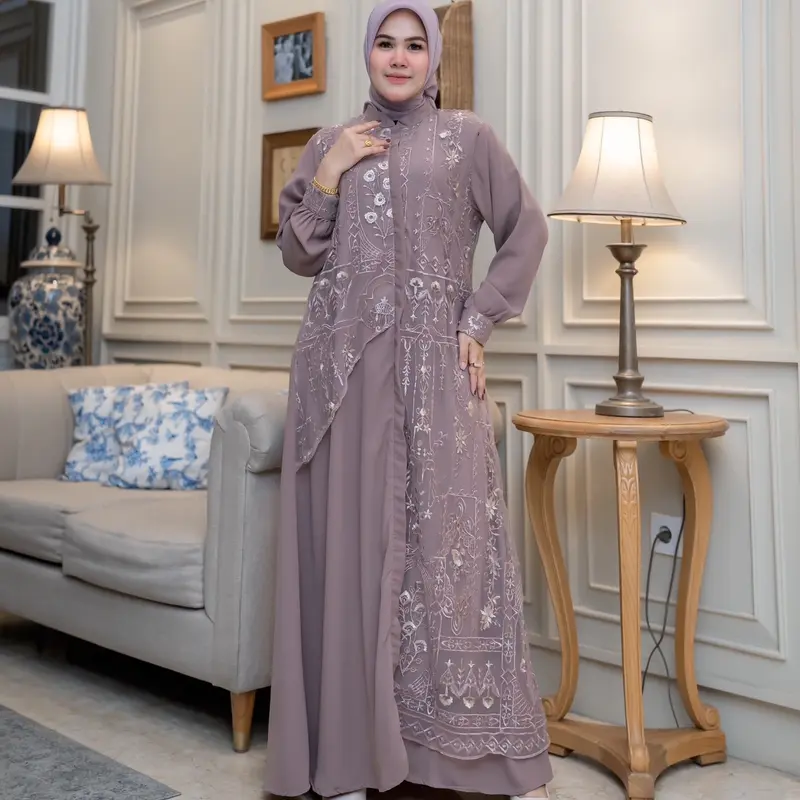 Zahra Big Size M031 Baju Dress Wanita Pesta 2