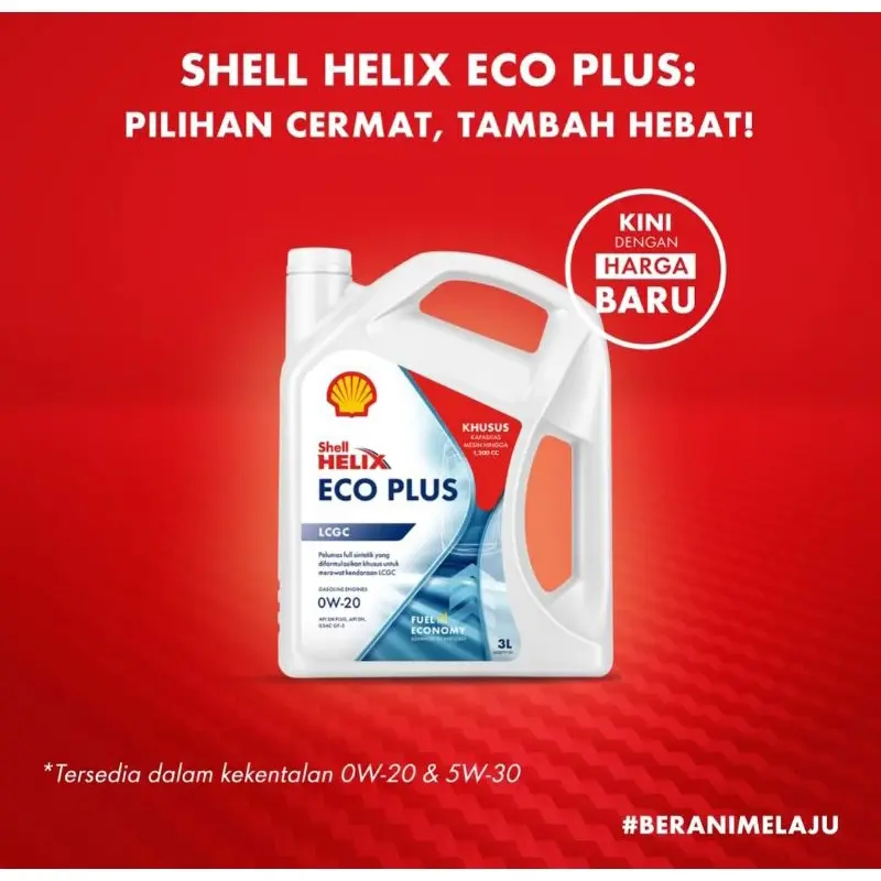 Oli Shell Helix ECO SAE 5W-30 LCGC Galon (3 Liter) Original 0