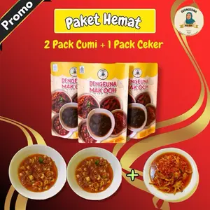 (Paket Hemat 3 Lauk) 2 balado cumi mercon+1 balado ceker mercon / 1 balado cumi mercon + 2 Balado ceker mercon