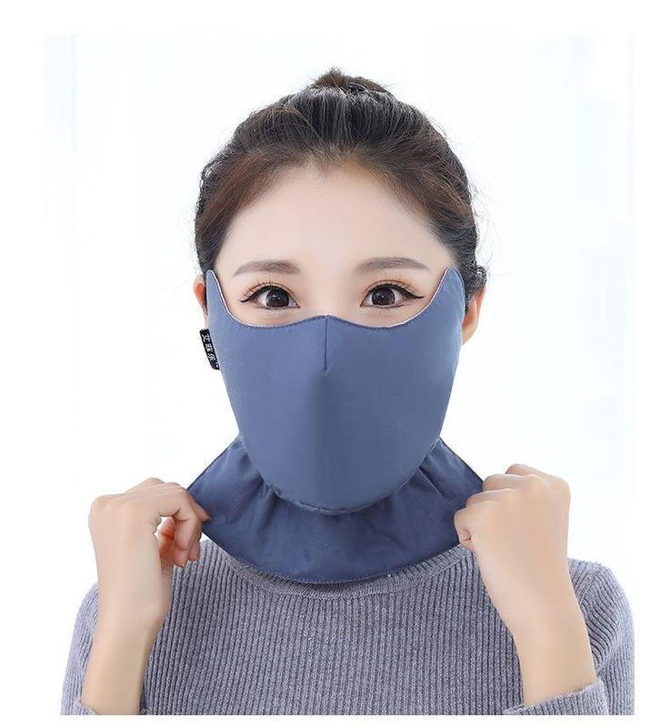 Product Introduction of Protective Mask Warm Mask Women's Cotton Thickened plus Size Adult Cold-Proof Dustproof Breathable and Washable Riding All-Inclusive Mask 14