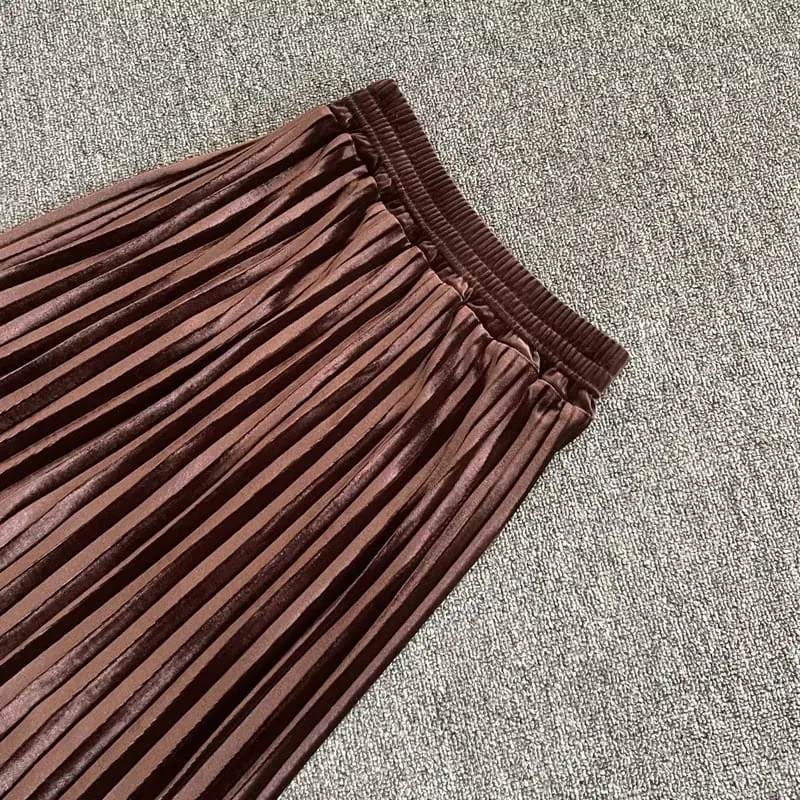ROK PLISKET BLUDRU PANJANG PREMIUM IMPORT / ROK PLEATED BLUDRU Mewah 8