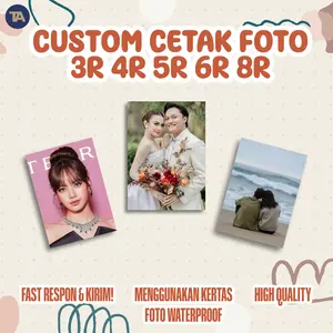 Cetak Foto Custom Ukuran 3R, 4R, 5R, 6R, 8R - High Quality