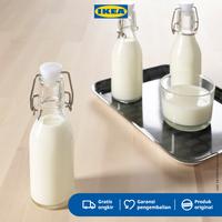 Gambar IKEA KORKEN Botol Air Minum 15cl dengan penutup Isi 3pcs  Kaca dari IKEA Indonesia Kota Administrasi Jakarta Timur 1 Tokopedia