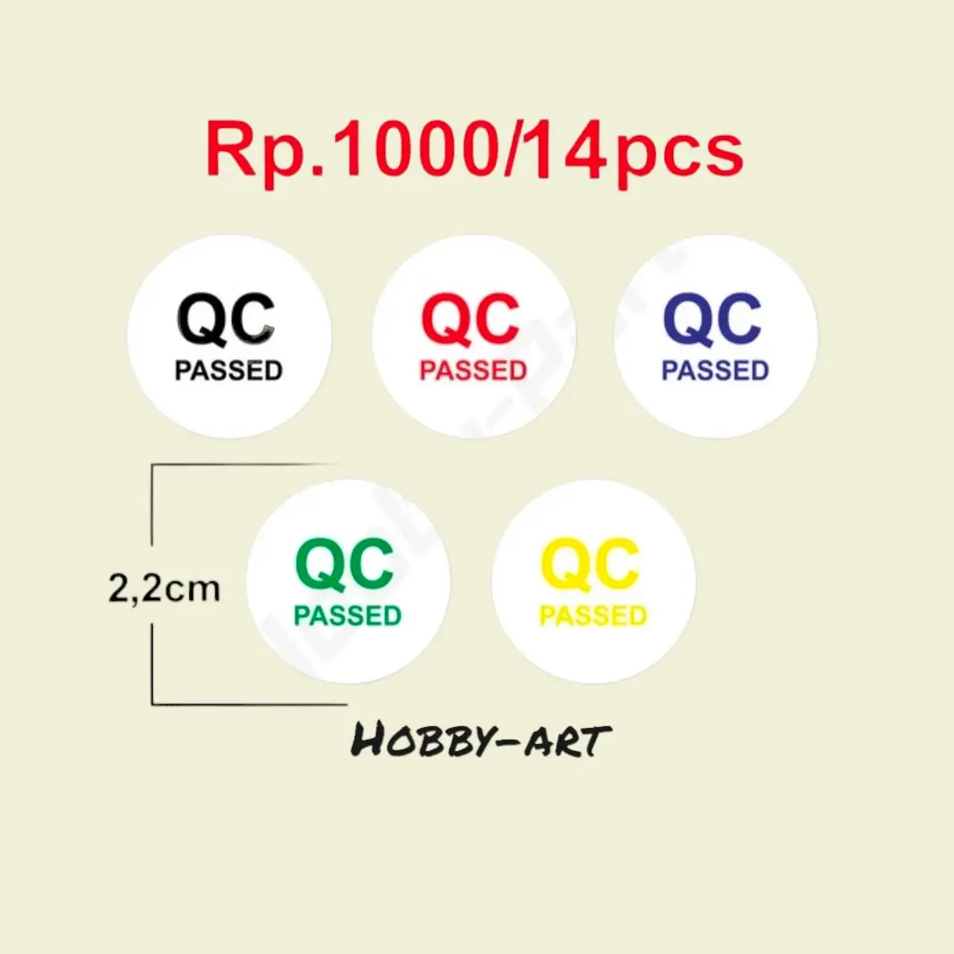 Stiker Label Qc - Label Qc 1,2cm