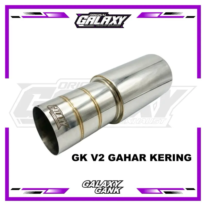 KNALPOT Mobil Original Galaxy Racing Exhaust Type Plong Titanium Full Stainless Steel Spidol Ban Buat