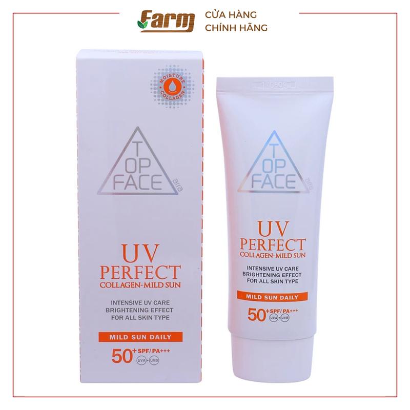 Kem chống nắng Top Face Bảo Vệ Da Trước Tia UV Hàng Ngày 70ml - FARM