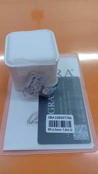 Product Review of 【003Harga telah dibanting, segera di CO】Chard Wake Anting princess round Anting wanita elegan high quality cantik elegan anti Zirconia 1 Carat Sertifikat GRA Kotak Indah   CWE002 from O**i 0