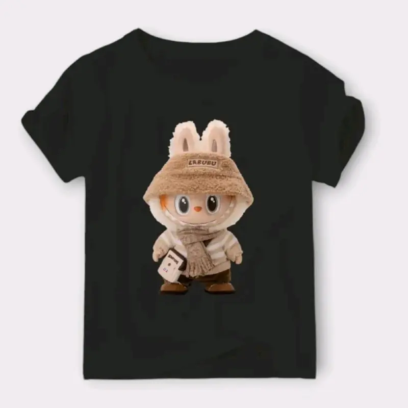 baju distro anak laki laki/perempuan  labubu size 1-8 tahun bahan katun kombet 30s Kaos Anak Viral Fashion 2