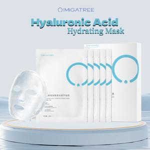 MIGATREE Topeng Asid Hyaluronik Penghidratan Mendalam Melegakan Kulit Kering 5 Helai Kotak untuk Kelembapan dan Kelembutan yang Sengit repair barrier pupur muka