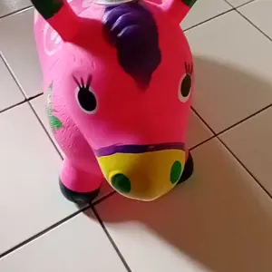 Et01 Mainan Jumping Karet Anak Bentuk Hewan Music Lucu Jumbo Besar Hadiah Kado Ulang Tahun New Terbaru Animal Kudaan Musik Viral Murah COD Baby Deer