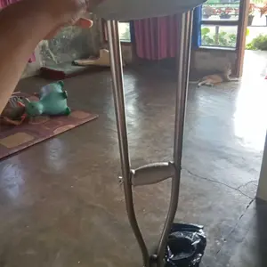 TONGKAT KETIAK STAINLESS TONGKAT KRUK /TONGKAT KETIAK SEPASANG/CRUTCH/ALAT BANTU JALAN