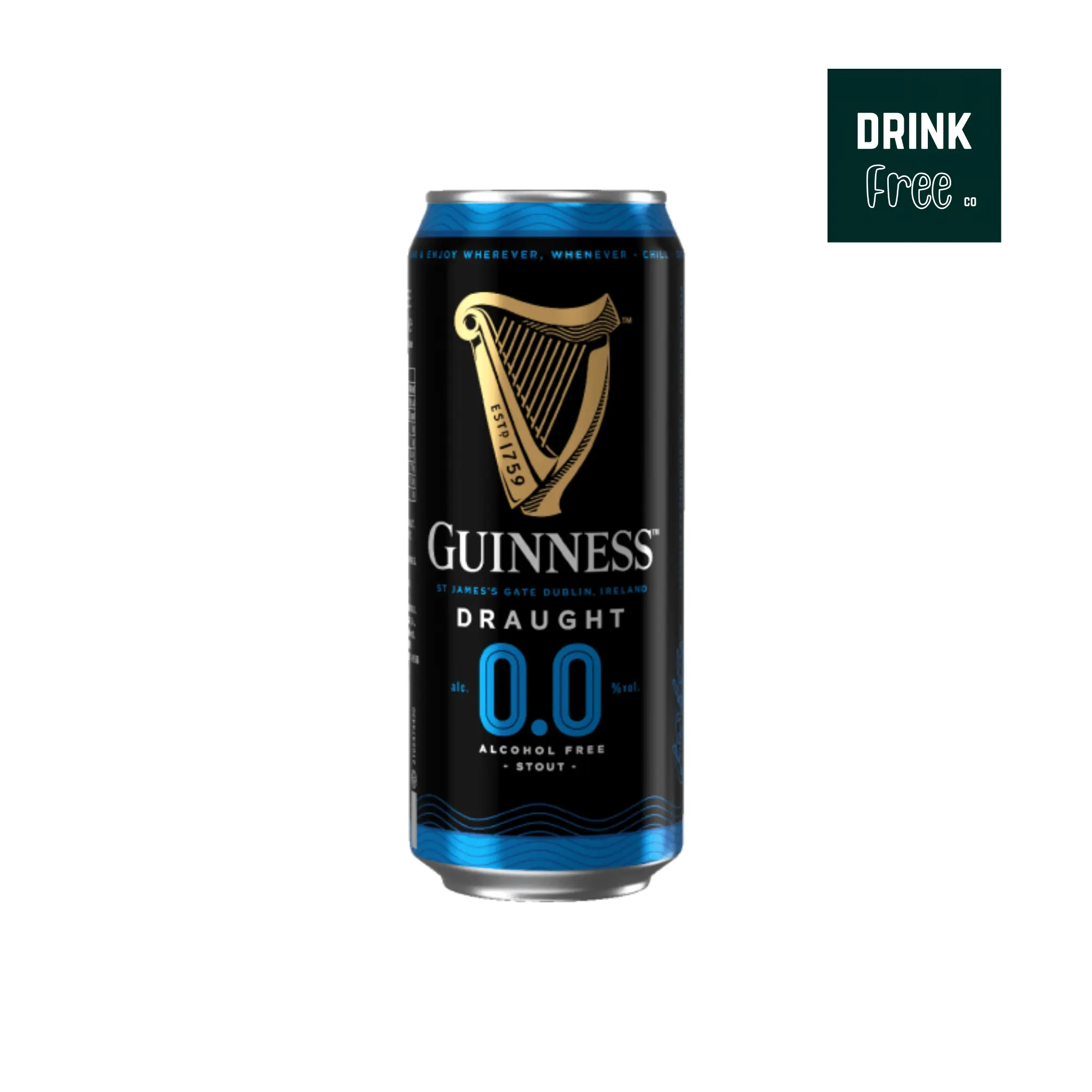 Guinness 0.0% (24 x Cans 440ml) -Non Alcoholic Beverage