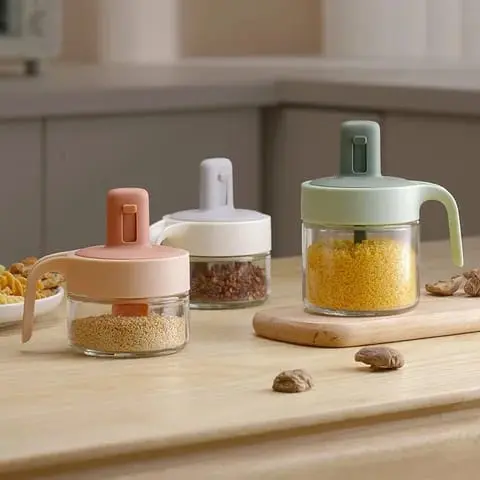 PAKET 6 pc Botol bumbu/ Tempat bumbu/ toples bumbu/sendok tutup 4