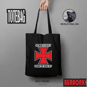 TOTE BAG VESPA SCOOTERIST INDEPENDENT TAS PRIA DAN WANITA