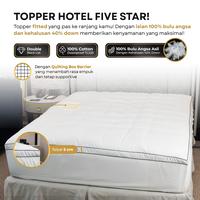 Gambar Feather Bed (Matras Topper) Bulu Angsa Asli, Type Classic 40% Down - 120cm  x 200 cm dari ddpillow Kota Administrasi Jakarta Barat 3 Tokopedia