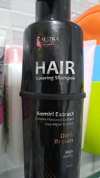 Product Review of (Promo Spesial) Aestika Dark Brown Hair Coloring Shampoo  - Pewarna Rambut Beruban Extract from H**y K**a 0